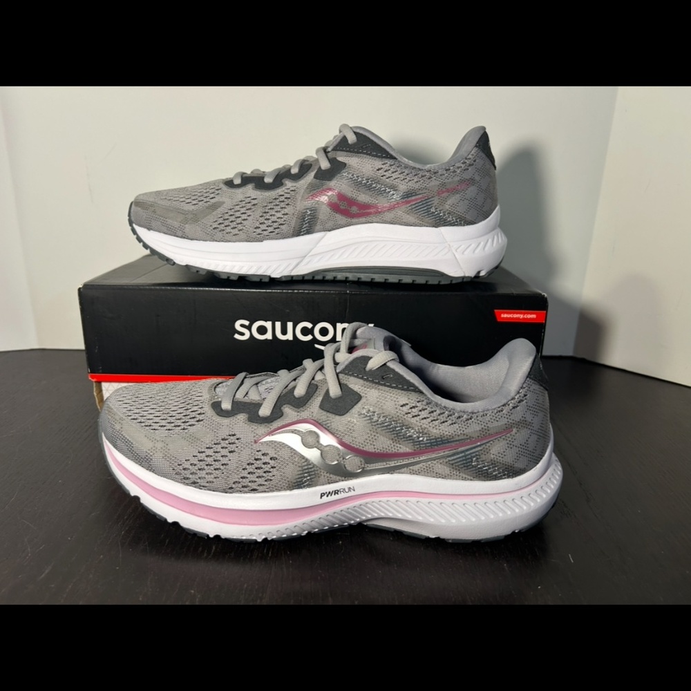 Saucony Omni 20 Running Shoes Sneakers Alloy/Quartz Womans Size 10 - Picture 6 of 15